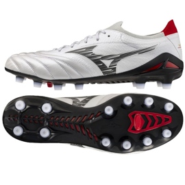 Mizuno Morelia Neo IV Beta Elite FG M P1GA254209 Zapatos de fútbol blanco