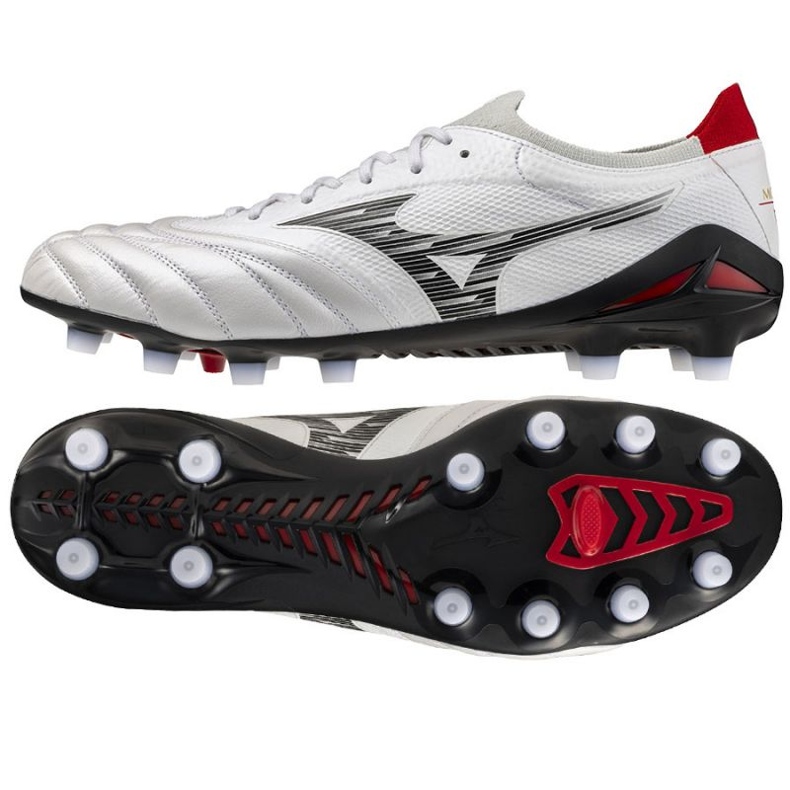 Mizuno Morelia Neo IV Beta Elite FG M P1GA254209 Zapatos de fútbol blanco