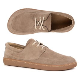 Olivier Mocasines para mujeres Barefoot 0797W - Polaco de encaje - UP ZAPATOS DE CUERO beige
