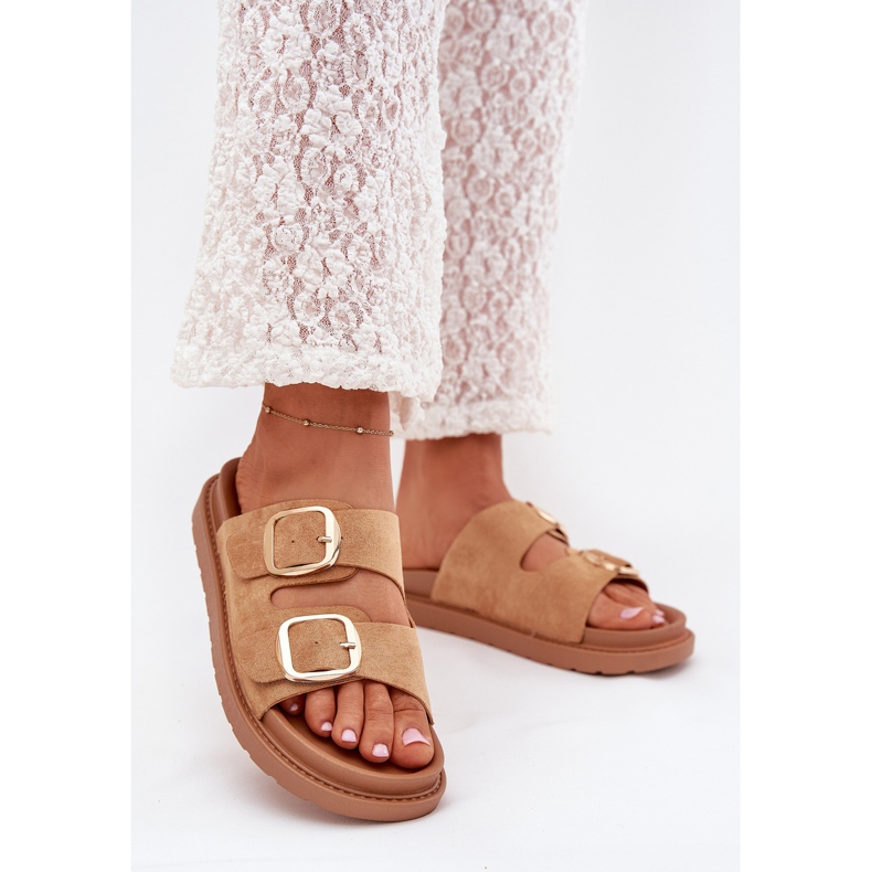 Boto Flip Flip Flip Flip en la plataforma con Camel Veren Gold Heblas marrón Boto Flip Flip Flip Flip en la plataforma con Camel Veren Gold Heblas marrón