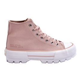 Zapatillas de mujer Big Star color piel LL274157 rosa