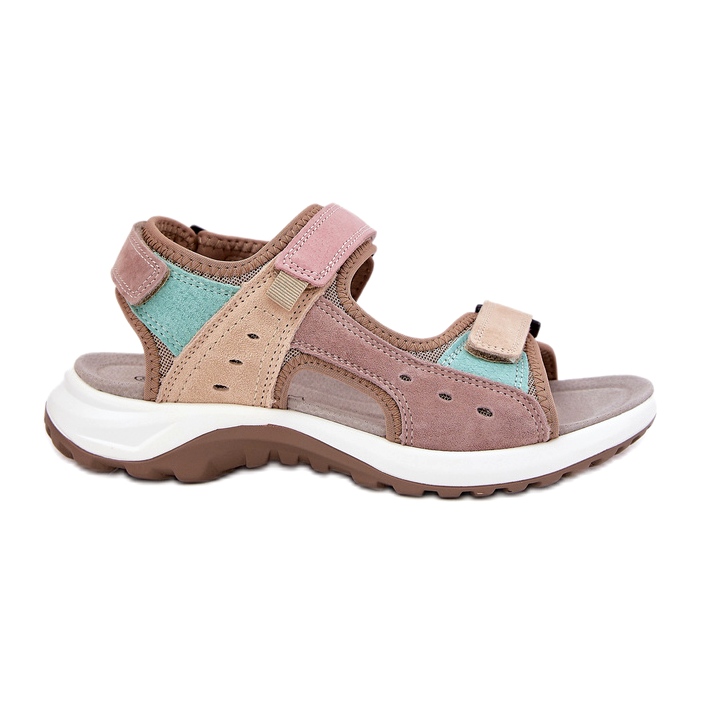Sandalias de cuero para mujeres McKeylor 95347 beige