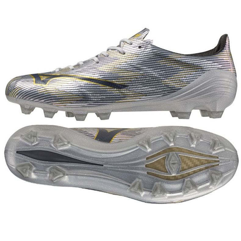 Mizuno Afla II Japón FG M P1GA256004 Zapatos de fútbol gris Mizuno Afla II Japón FG M P1GA256004 Zapatos de fútbol gris