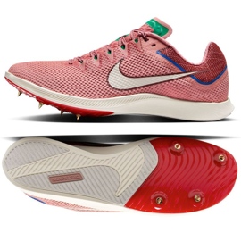 Zapatos, Spikes Nike Rival Distancia todo HQ3493-600 rojo