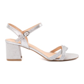 Shelvt Sandalias con plata baja