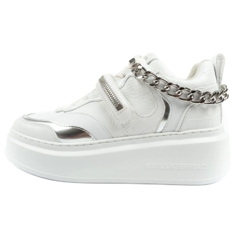 Zapatos deportivos femeninos Karl Lagerfeld Anakapri KL63543 01S blanco