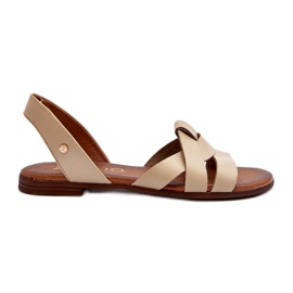 Zazoo 40185 Sandalias cómodas de piel, color beige Zazoo 40185 Sandalias cómodas de piel, color beige
