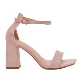 Boto Sandalias de mujeres en el Eco Suede Post Beige Elirae