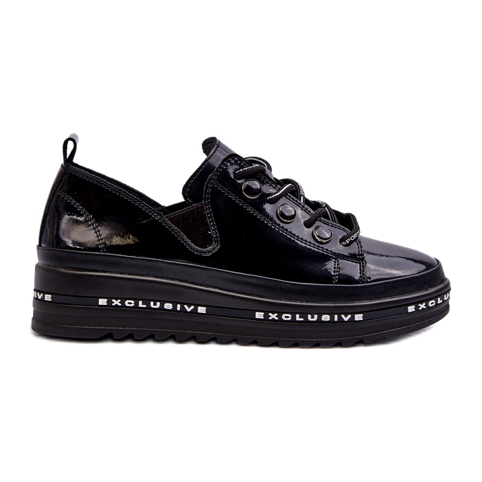 S.Barski CACHA -UP ZAPATOS DE MUJER EN LA PLATAFORMA DE NATUROSO S. BARSKI LR620 NEGRO