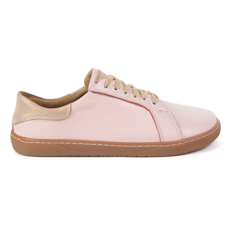 Olivier Aura: zapatillas minimalistas de moda de cuero descalzo para mujeres, cero caída rosado