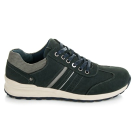 New Age Zapatos deportivos de cuero azul