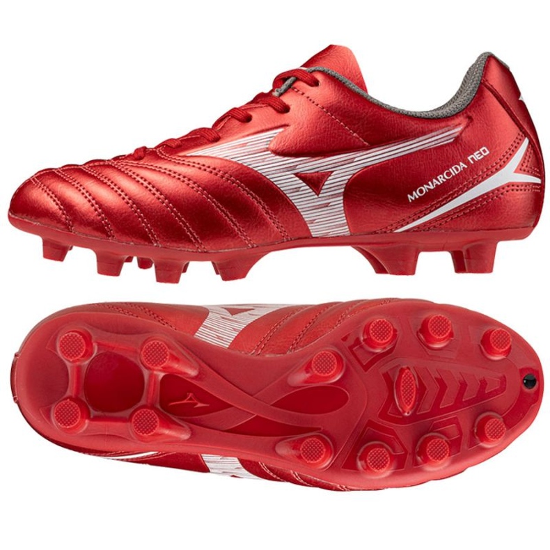 Mizuno Mizuno Neo III Select JR P1GB252560 Zapatos rojo