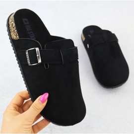 Big Star Suede Flip Flip en SS274736 INT2156A negro