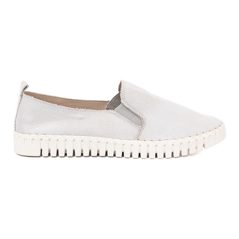 Goodin Zapatillas de zapatillas gris claro con inserciones flexibles