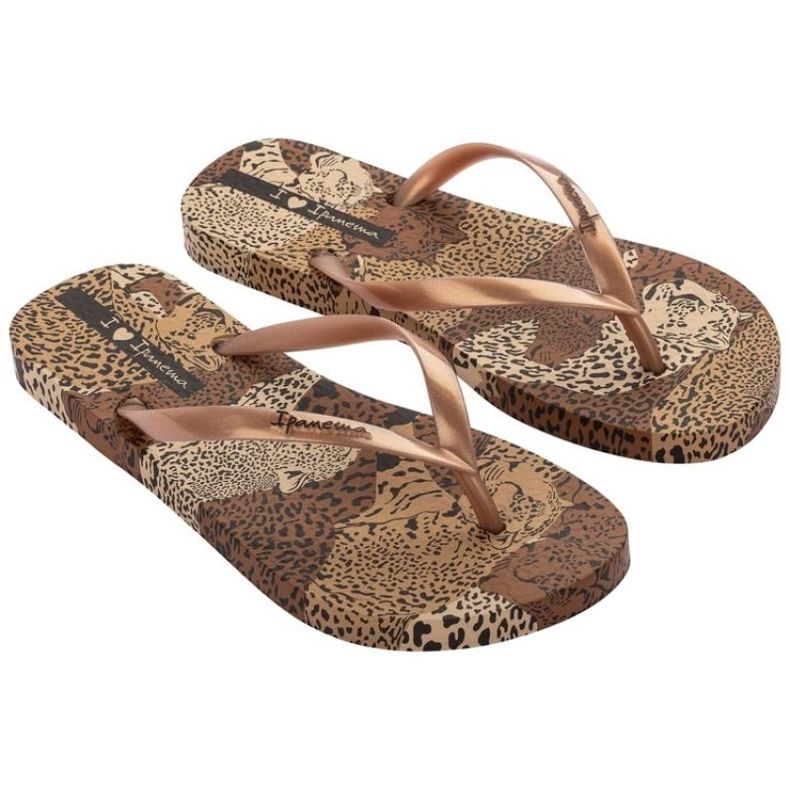 Ipanema Animal Flip -flops en 83617A ,384 marrón