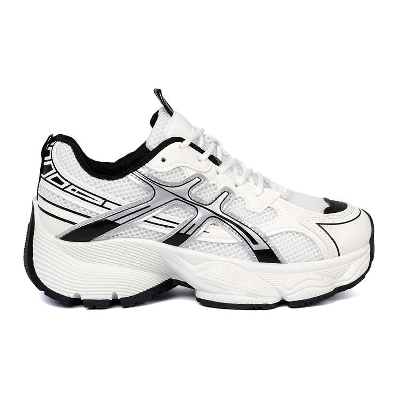 Shelvt Zapatillas blancas y blancas cómodas con una malla