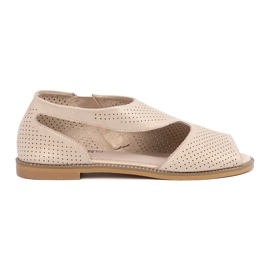 Goodin Sandalias doradas en una suela plana dorado
