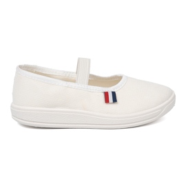 Shelvt Zapatos blancos claros con cinturón flexible