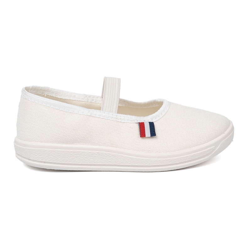 Shelvt Zapatos blancos claros con cinturón flexible