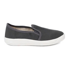 Shelvt Zapatillas grises simples con insertos de niños flexibles