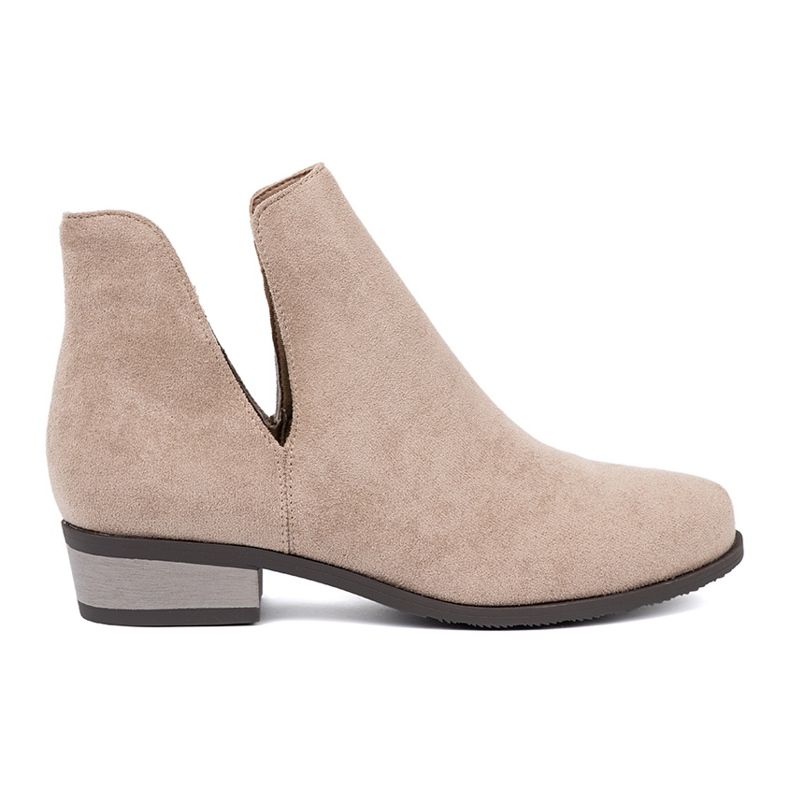 Seastar Botines beige con recortes