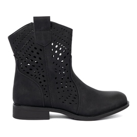 Seastar Botas negras abiertas negro Seastar Botas negras abiertas negro