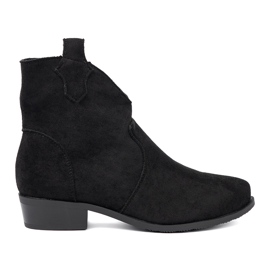 Seastar Botas negras botas de vaquero de gamuza negro