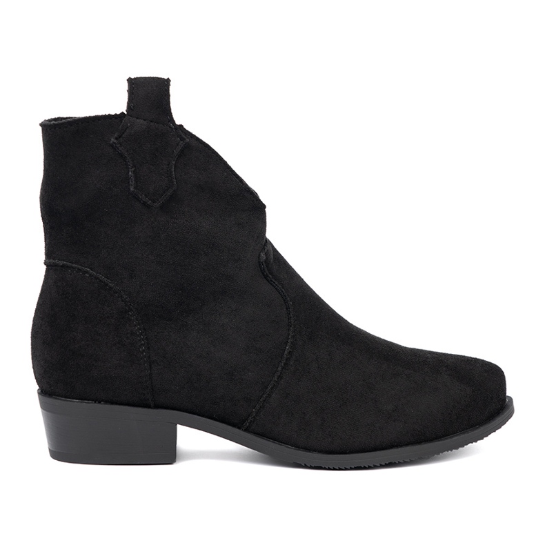 Seastar Botas negras botas de vaquero de gamuza negro