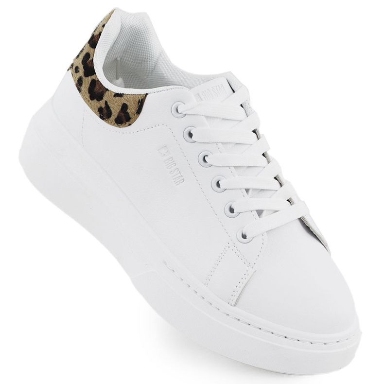 Zapatos deportivos femeninos en la plataforma White Big Star SS274247 blanco
