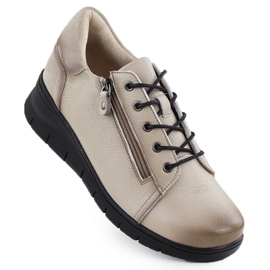 Zapatos de cuero para mujeres para beige Vinceza 39964 Zapatos de cuero para mujeres para beige Vinceza 39964