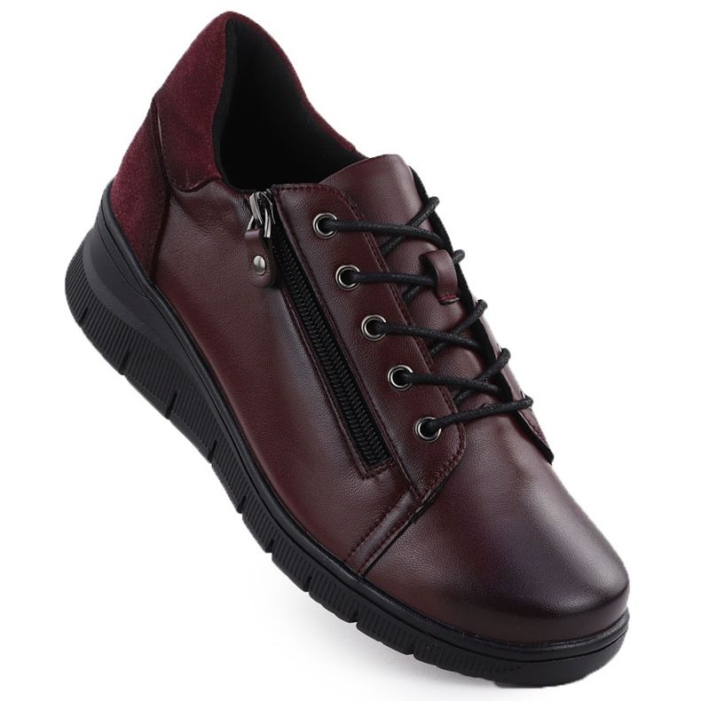 Zapatos de cuero para mujeres para Vinceza 39964 Borgoña rojo Zapatos de cuero para mujeres para Vinceza 39964 Borgoña rojo
