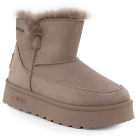Botas de nieve impermeables en la plataforma beige Big Star SS274117 beige Botas de nieve impermeables en la plataforma beige Big Star SS274117 beige