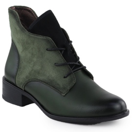 Jezzi Botas verdes aisladas para mujeres ASA198-15 Jezzi Botas verdes aisladas para mujeres ASA198-15