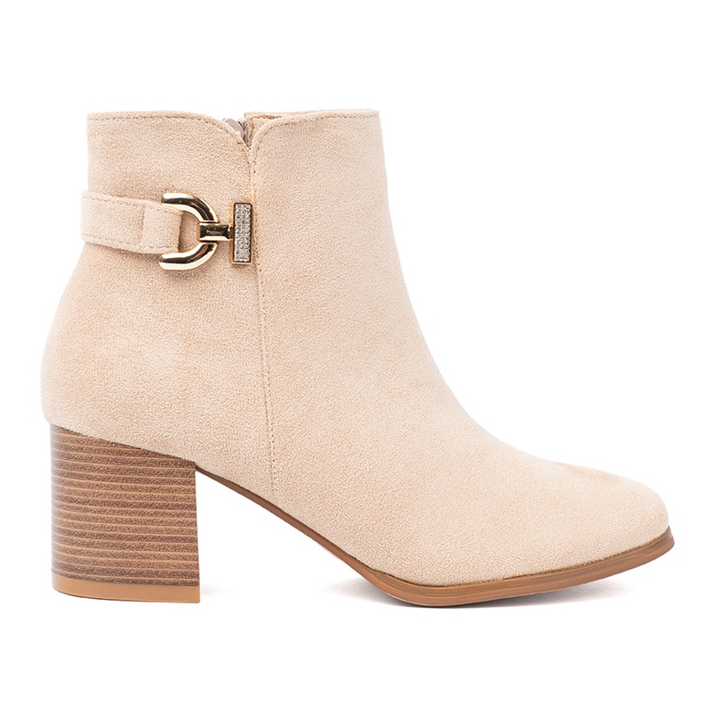 Shelvt Botas elegantes en beige ligero