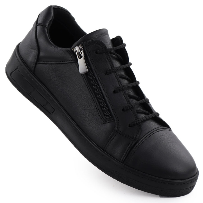 Zapatos de cuero para mujeres Black T.Sokolski J24-20 negro
