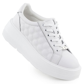 Zapatos de cuero para mujeres zapatillas acolchadas en la plataforma blanca filippo dp7285 blanco Zapatos de cuero para mujeres zapatillas acolchadas en la plataforma blanca filippo dp7285 blanco