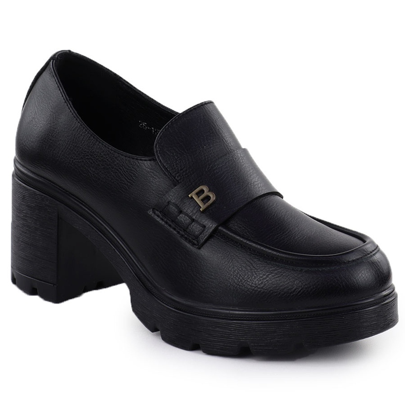 Zapatos de mocasines para mujeres en el Potocki Negro SZ12700 Brick