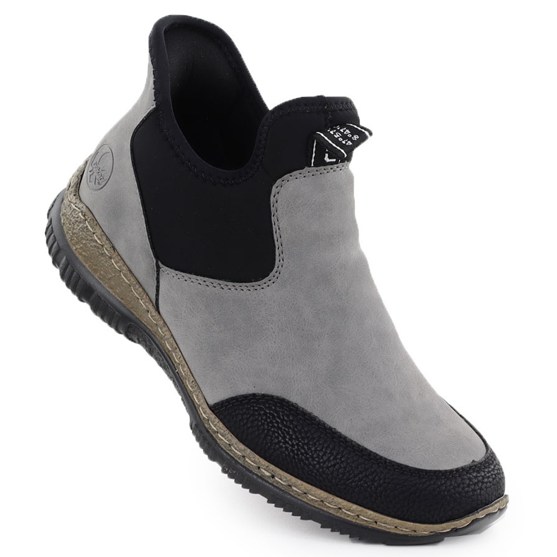 Botas cómodas y cómodas de las mujeres, insertado Gray Rieker N3280-42
