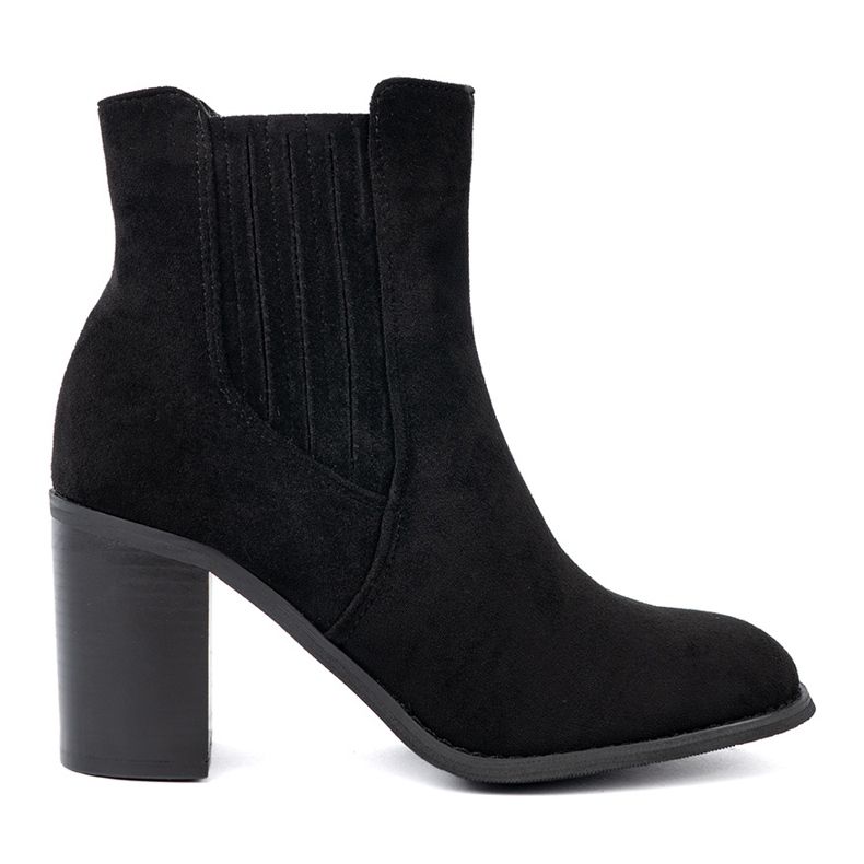 Shelvt Botines negros de ante