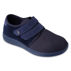Zapatillas de hombre Dr.ORTO Befado con velcro 074M002 azul marino