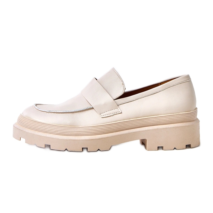 Mocasinas beige hechas de seraphina ecológica