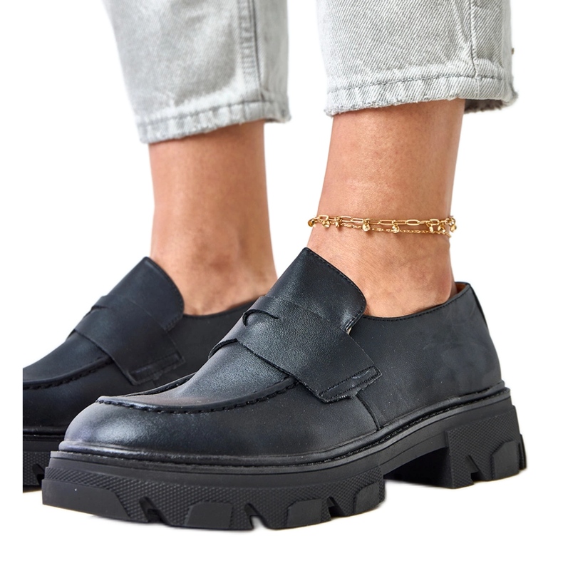 Mocasins de mujeres negras Kirna negro Mocasins de mujeres negras Kirna negro