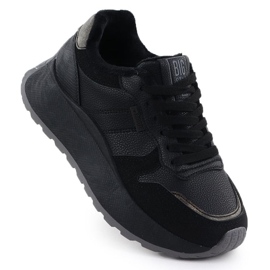 Zapatos en la plataforma Big Star en SS274007 INT2170 negro