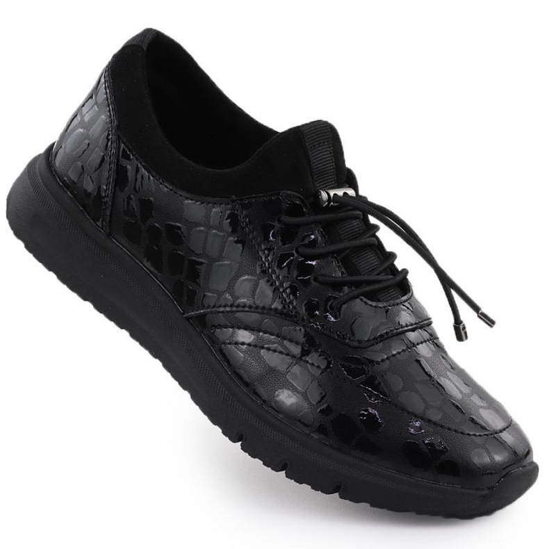 Zapatos lacados de Filippo en DP7117 Paw646a negro