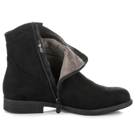 Super Me Botas vaqueras de ante negro