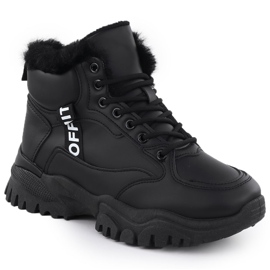 Zapatillas de deporte para mujeres aisladas en una suela gruesa News News 9121 negro