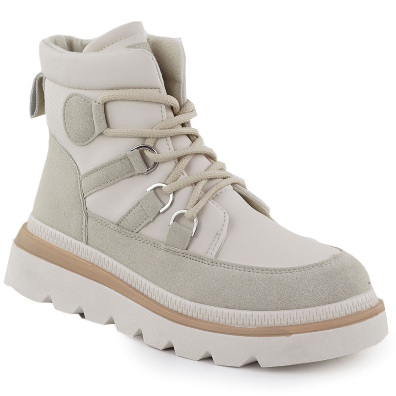 Botas para mujeres en la plataforma Beige News 9247