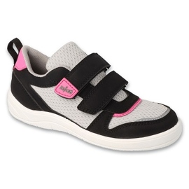 Befado deportivo infantil con velcro negro/gris 452X002