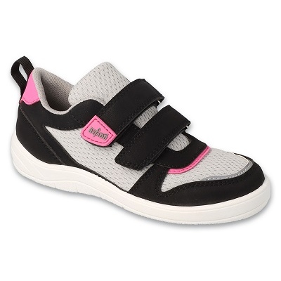 Befado deportivo infantil con velcro negro/gris 452X002