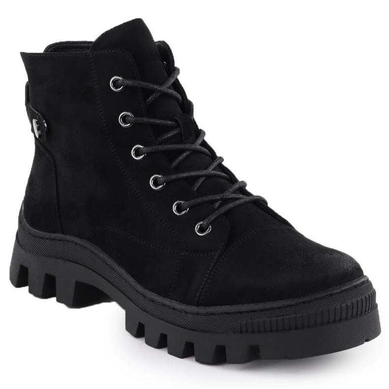 Botas de gamuza para mujeres Potocki negro Z25-JE19317